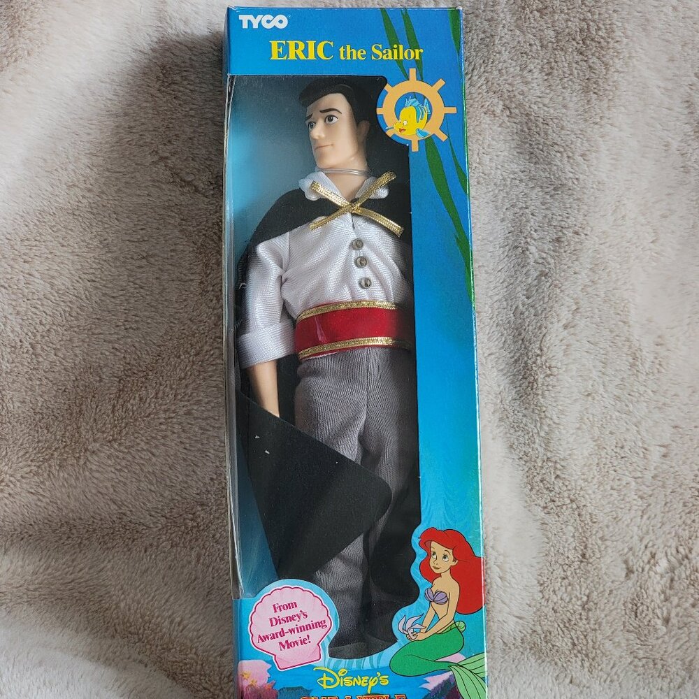 Vintage TYCO Walt Disney Little Mermaid Prince Eric Th Sailor Doll NRFB MIB